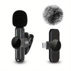 Microphone Cravate Sans Fil — Son Clair & Discret, iPhone & Android