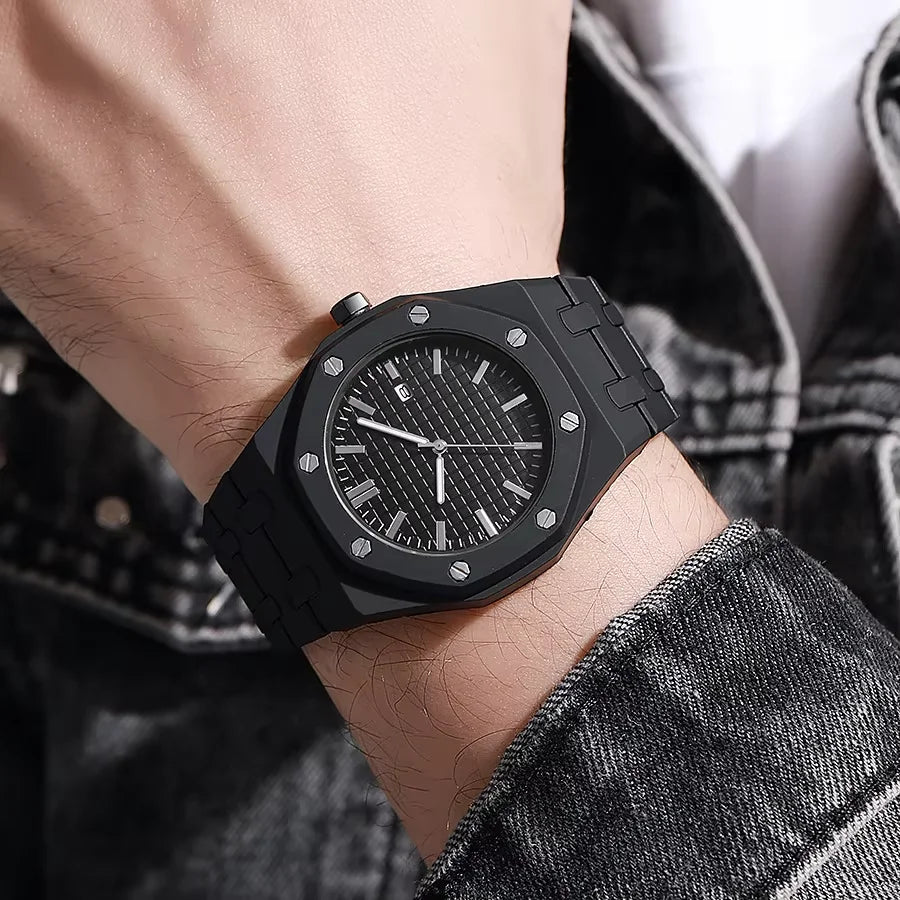 Montre Business Quartz Luxe — Homme & Femme, Calendrier, Sport & Élégance