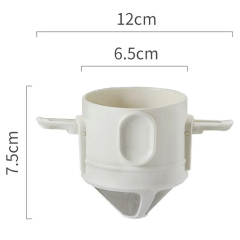 Filtre à Café Portable en Acier Inoxydable — Dripper Réutilisable & Infuseur à Thé