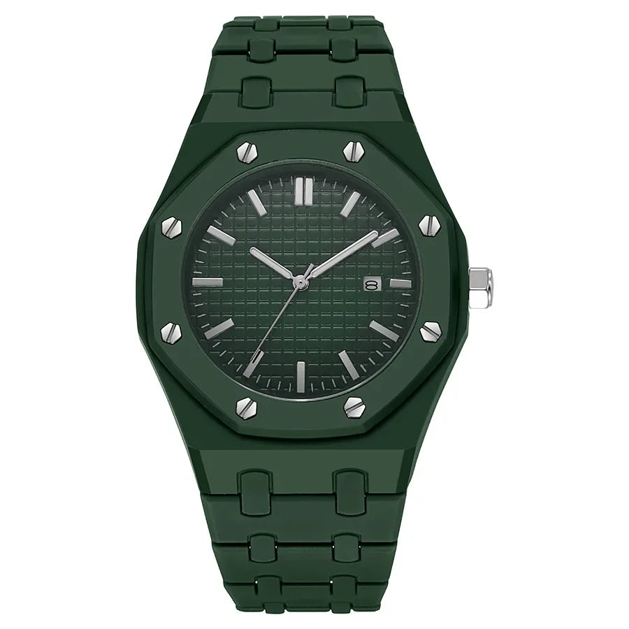Montre Business Quartz Luxe — Homme & Femme, Calendrier, Sport & Élégance