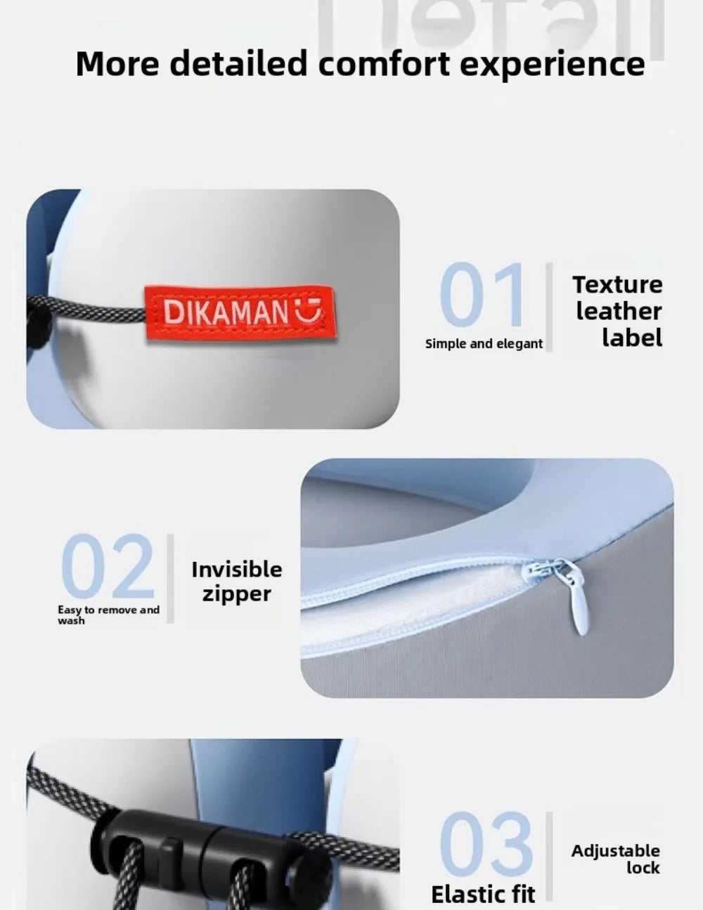 Oreiller de Voyage Ergonomique en U — Nuque & Cervicales Protégées
