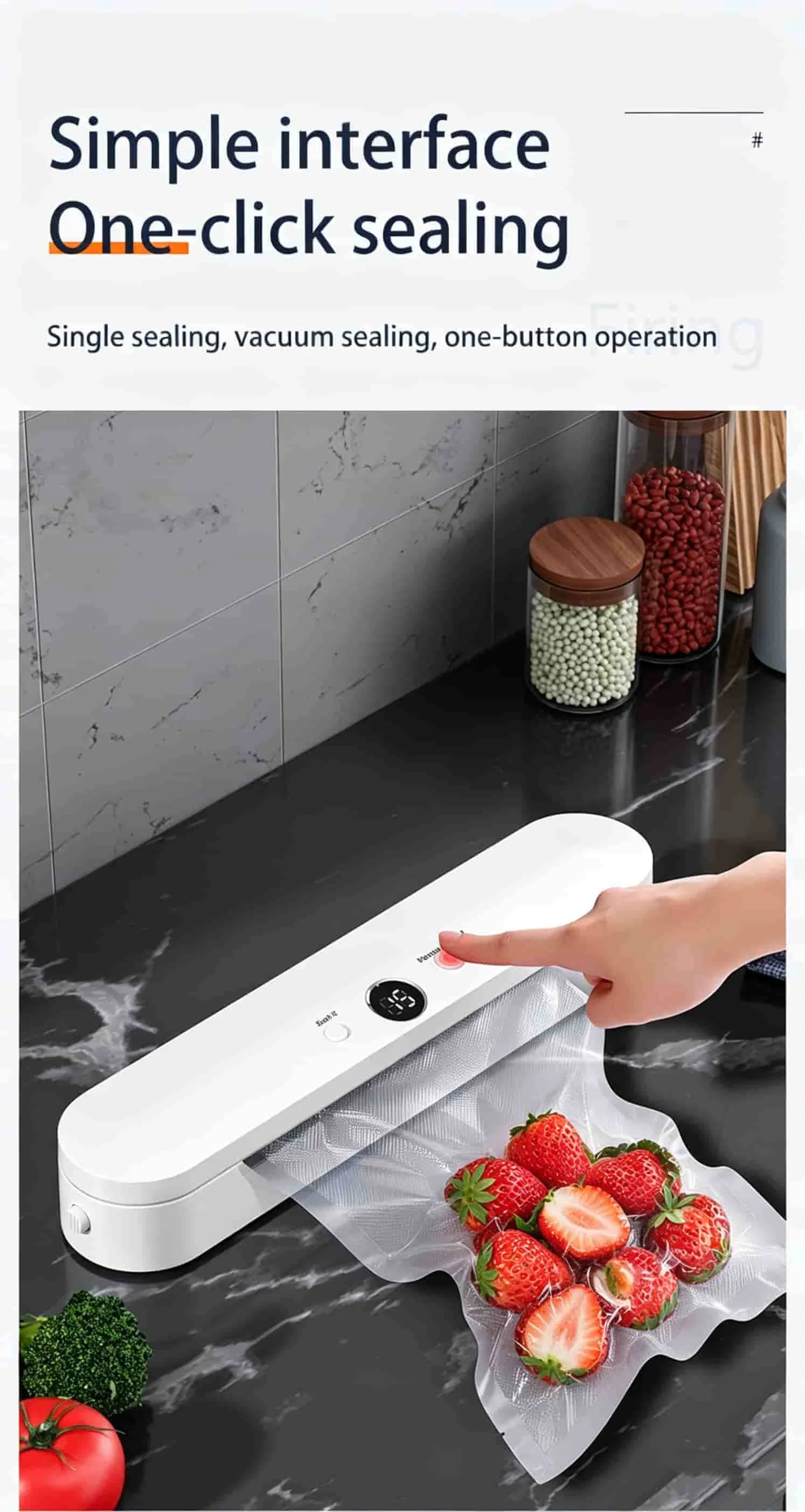 Machine de Mise Sous Vide — Kit Complet 10 Sacs Conservation Optimale