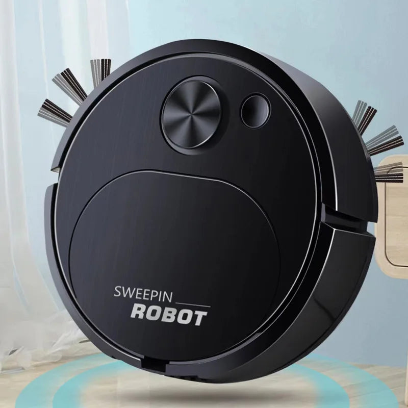 Robot Aspirateur Laveur 3-en-1 — Aspiration 1500Pa, Balayage & Serpillière Sans Fil
