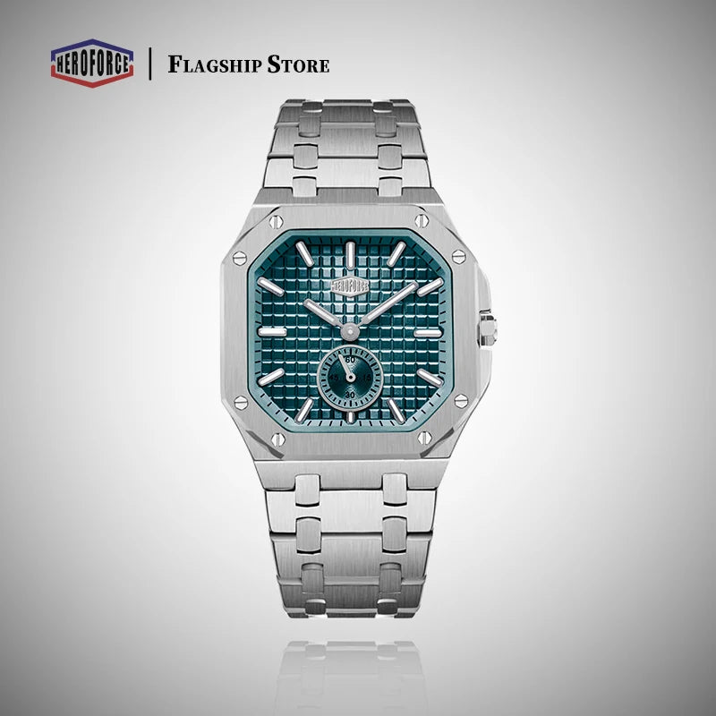 Montre Business HEROFORCE Homme — Luxe Lumineux, Quartz & Acier Waterproof