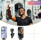 Microphone Cravate Sans Fil — Son Clair & Discret, iPhone & Android