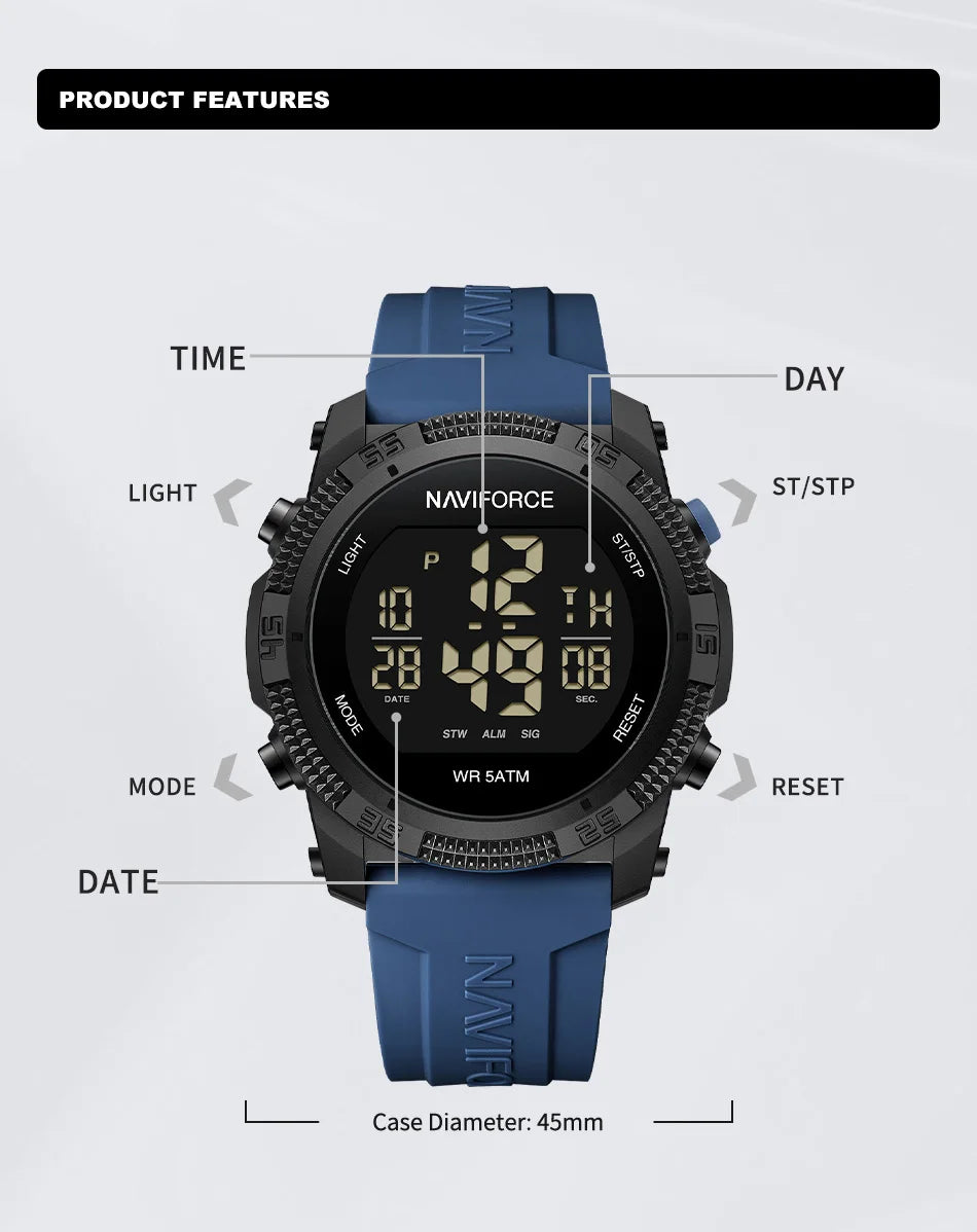 Montre Homme Naviforce 7104 — Luxe, Sport & Étanchéité