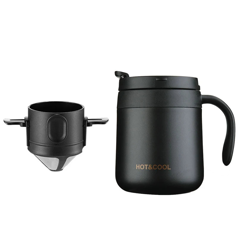 Filtre à Café Portable en Acier Inoxydable — Dripper Réutilisable & Infuseur à Thé