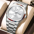 Montre Militaire POEDAGAR Homme — Luxe, Quartz & Acier Inoxydable Waterproof