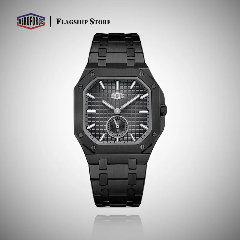 Montre Business HEROFORCE Homme — Luxe Lumineux, Quartz & Acier Waterproof