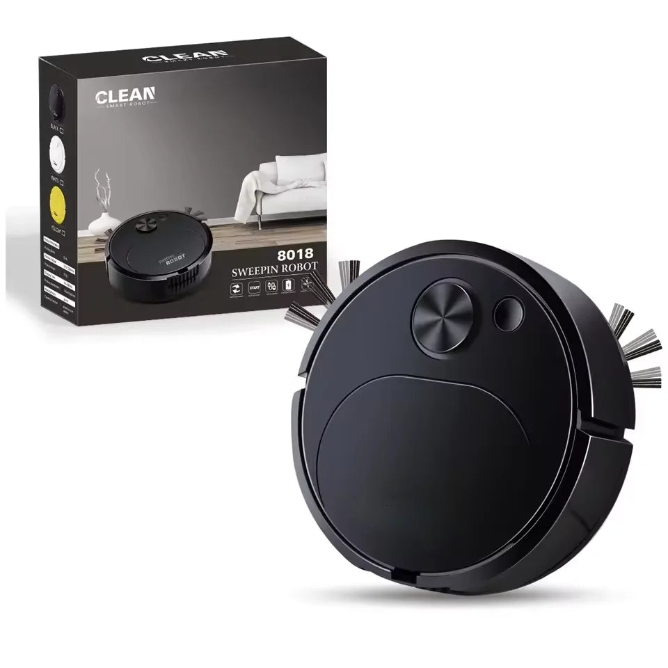 Robot Aspirateur Laveur 3-en-1 — Aspiration 1500Pa, Balayage & Serpillière Sans Fil