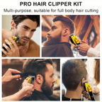 Kit Tondeuse Électrique Homme T9 — Barbe, Cheveux & Nez, Rechargeable, Idée Cadeau