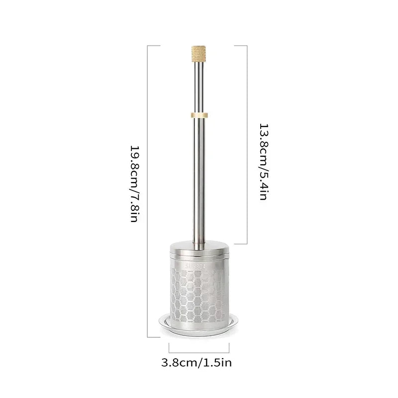 Filtre à Café Réutilisable en Acier Inoxydable — Infuseur Thé & Café Portable