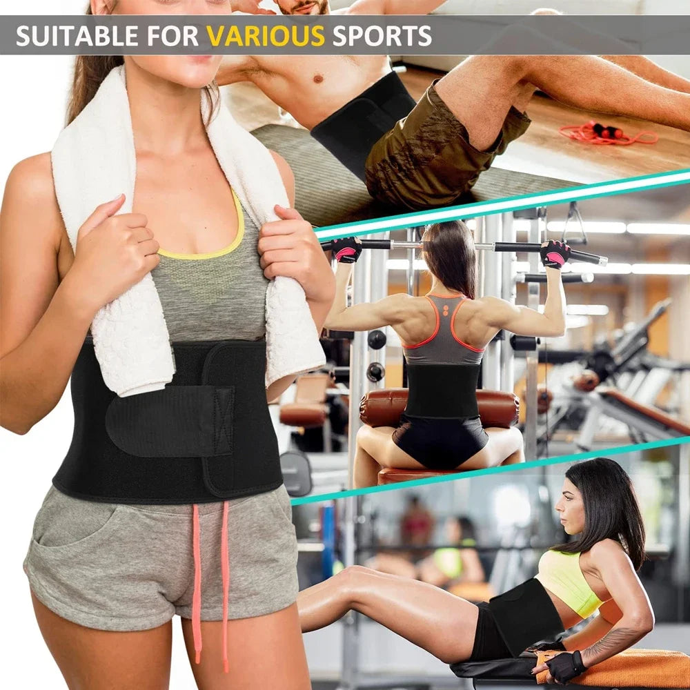 Ceinture Gainante Néoprène — Ventre Plat, Soutien Lombaire & Sudation Maximale