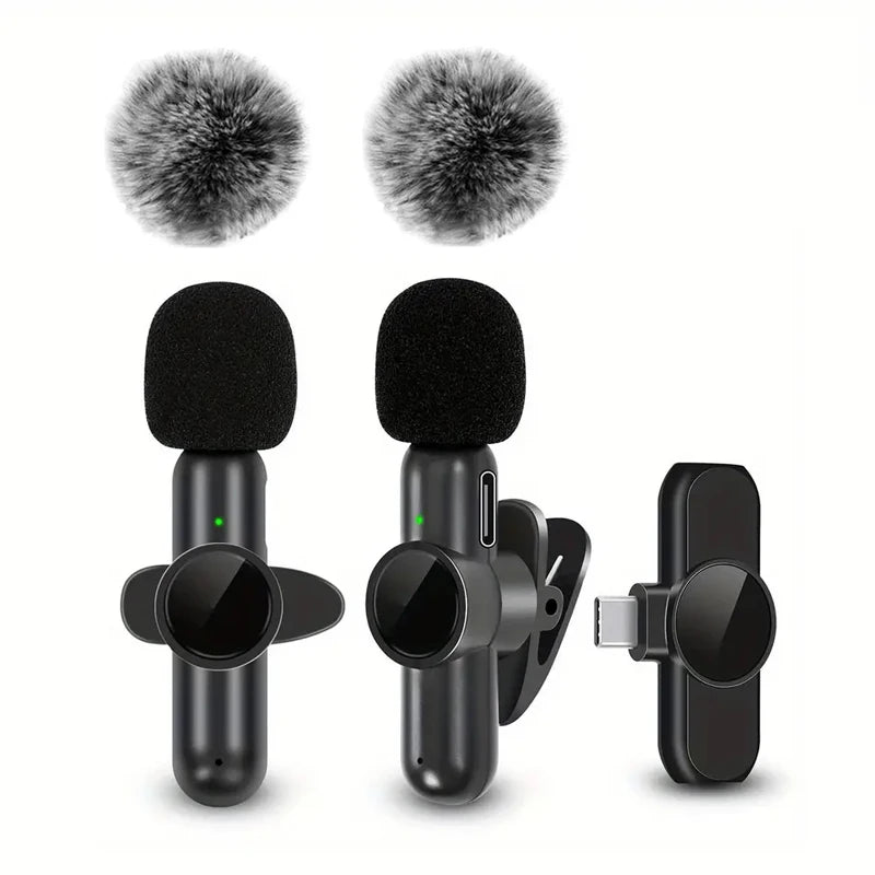 Microphone Cravate Sans Fil — Son Clair & Discret, iPhone & Android