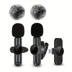 Microphone Cravate Sans Fil — Son Clair & Discret, iPhone & Android