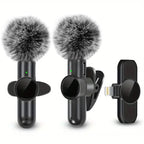 Microphone Cravate Sans Fil — Son Clair & Discret, iPhone & Android