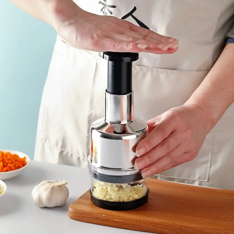 Hachoir Manuel Lames Inox — Légumes Hachés Net & Rapide, Cuisine