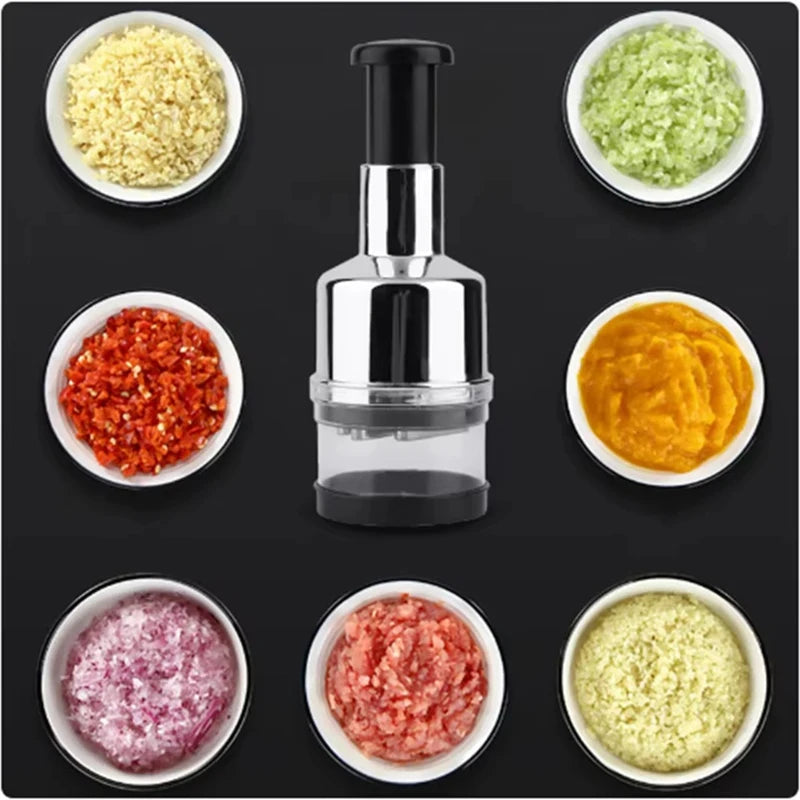 Hachoir Manuel Lames Inox — Légumes Hachés Net & Rapide, Cuisine