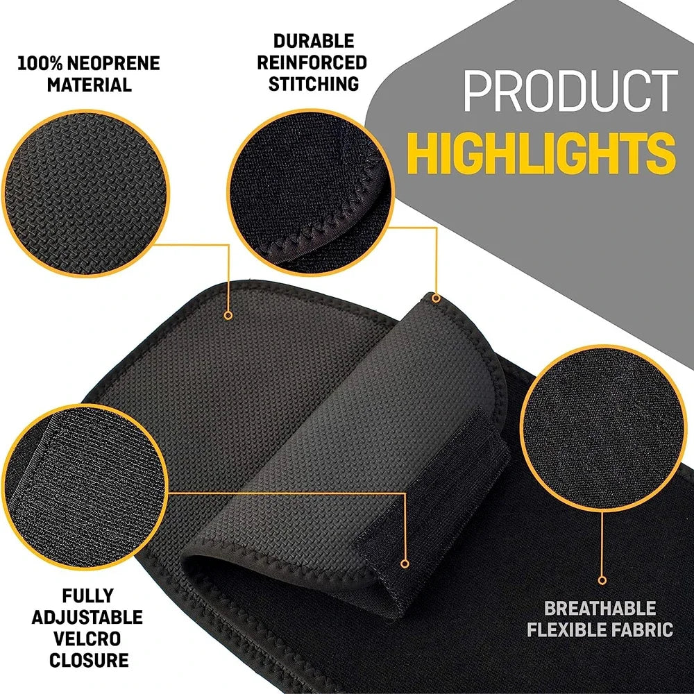 Ceinture Gainante Néoprène — Ventre Plat, Soutien Lombaire & Sudation Maximale