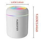 Humidificateur Mini USB 180ML — Aromathérapie &  Purification d'Air pour Voiture, Bureau & Chambre