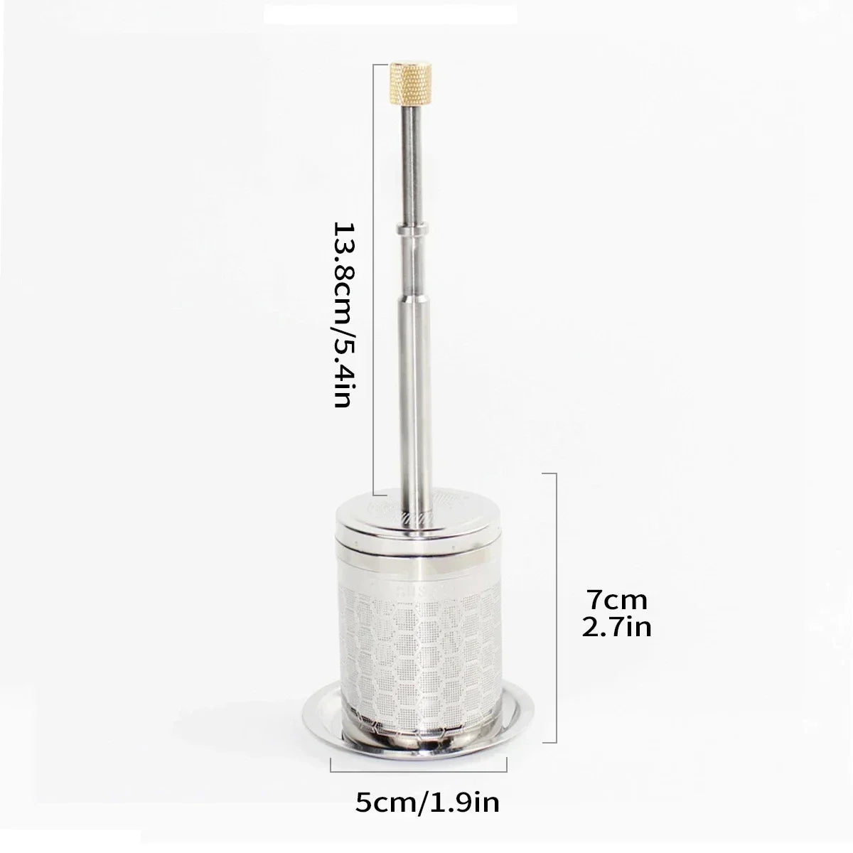 Filtre à Café Réutilisable en Acier Inoxydable — Infuseur Thé & Café Portable