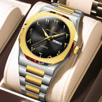 Montre Militaire POEDAGAR Homme — Luxe, Quartz & Acier Inoxydable Waterproof