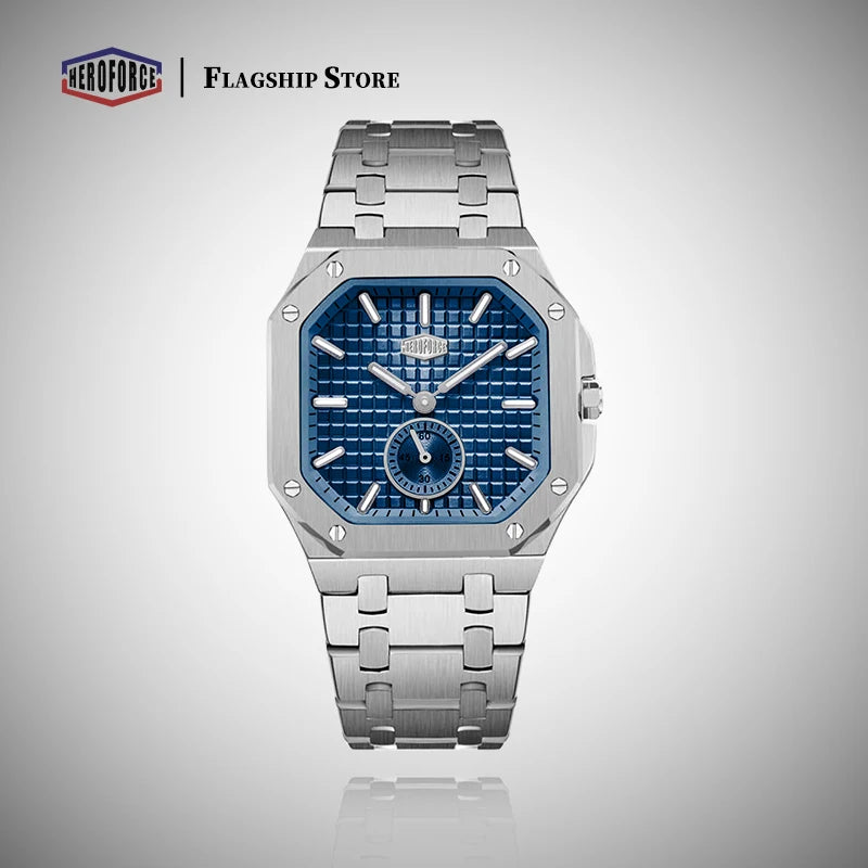 Montre Business HEROFORCE Homme — Luxe Lumineux, Quartz & Acier Waterproof