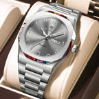 Montre Militaire POEDAGAR Homme — Luxe, Quartz & Acier Inoxydable Waterproof