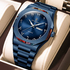 Montre Militaire POEDAGAR Homme — Luxe, Quartz & Acier Inoxydable Waterproof