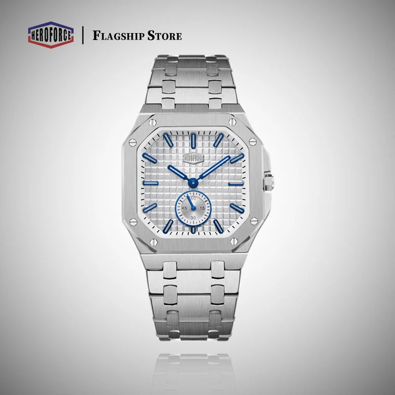 Montre Business HEROFORCE Homme — Luxe Lumineux, Quartz & Acier Waterproof