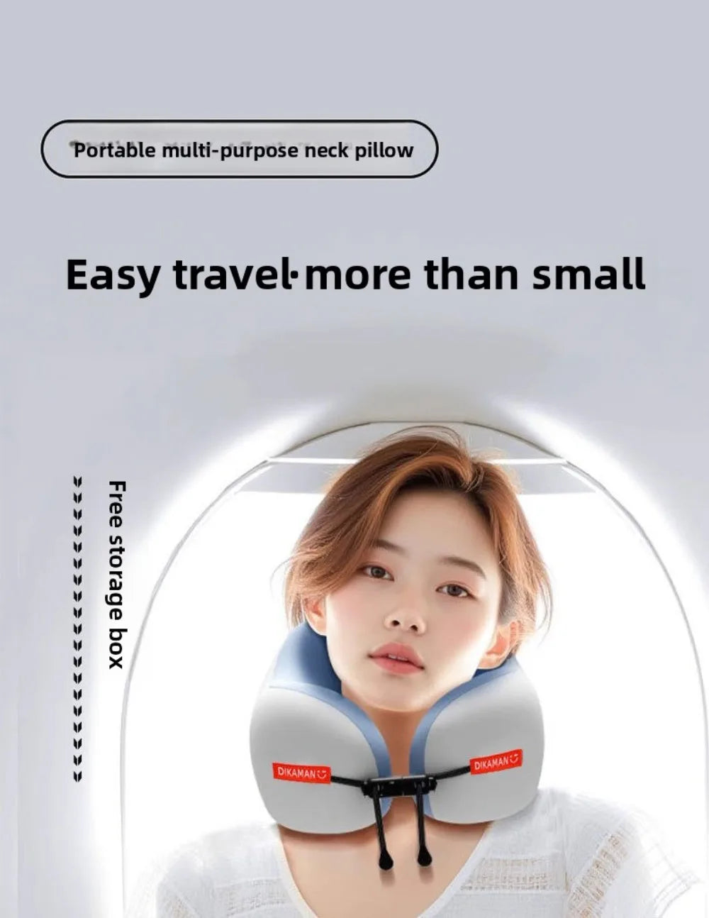 Oreiller de Voyage Ergonomique en U — Nuque & Cervicales Protégées