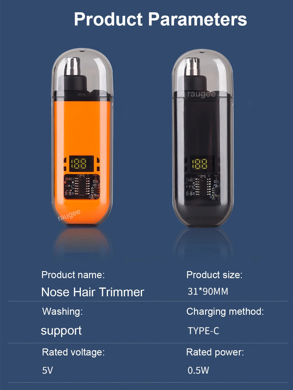 Tondeuse Nez Rechargeable — Coupe Précise & Indolore, Homme