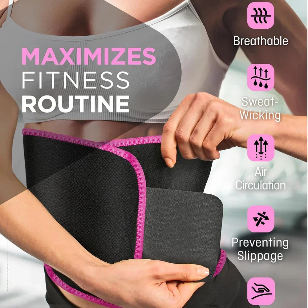 Ceinture Gainante Néoprène — Ventre Plat, Soutien Lombaire & Sudation Maximale
