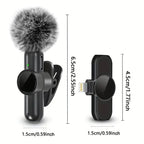 Microphone Cravate Sans Fil — Son Clair & Discret, iPhone & Android