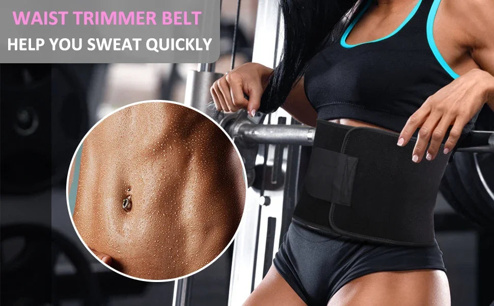 Ceinture Gainante Néoprène — Ventre Plat, Soutien Lombaire & Sudation Maximale