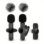 Microphone Cravate Sans Fil — Son Clair & Discret, iPhone & Android