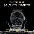 Montre Militaire POEDAGAR Homme — Luxe, Quartz & Acier Inoxydable Waterproof
