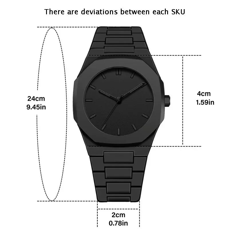 Montre Business Quartz Luxe — Homme & Femme, Calendrier, Sport & Élégance