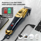 Kit Tondeuse Électrique Homme T9 — Barbe, Cheveux & Nez, Rechargeable, Idée Cadeau