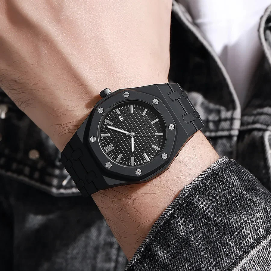 Montre Business Quartz Luxe — Homme & Femme, Calendrier, Sport & Élégance