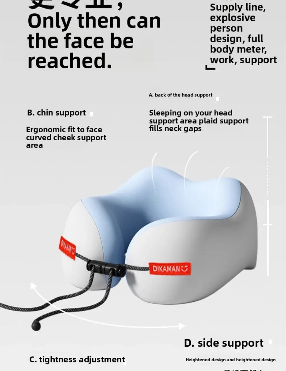 Oreiller de Voyage Ergonomique en U — Nuque & Cervicales Protégées