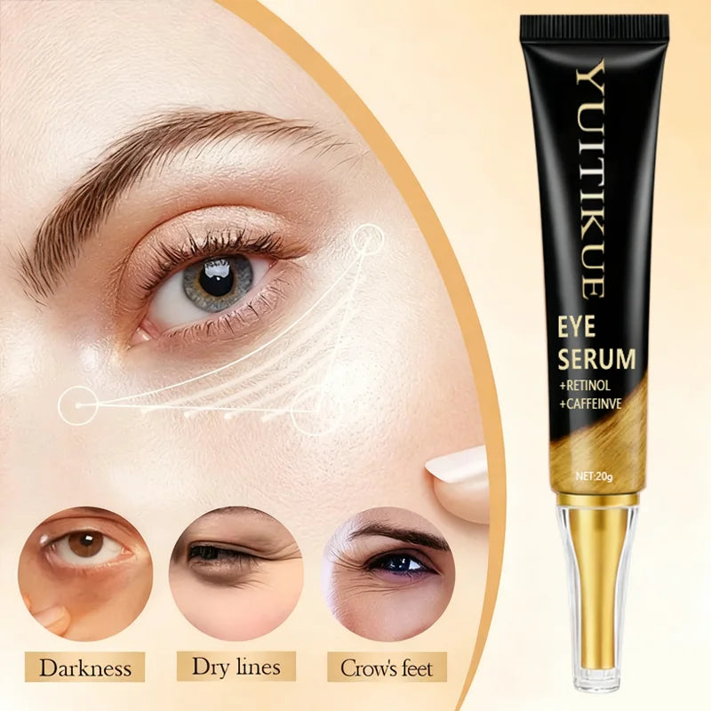 Crème Contour des Yeux à la Caféine — Lifting, Fermeté & Anti-Poches Jour & Nuit, 20g