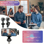 Microphone Cravate Sans Fil — Son Clair & Discret, iPhone & Android