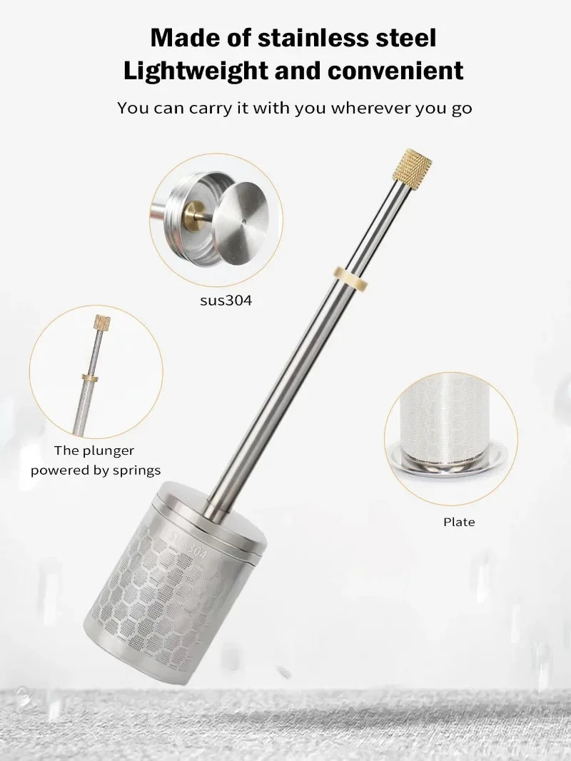 Filtre à Café Réutilisable en Acier Inoxydable — Infuseur Thé & Café Portable