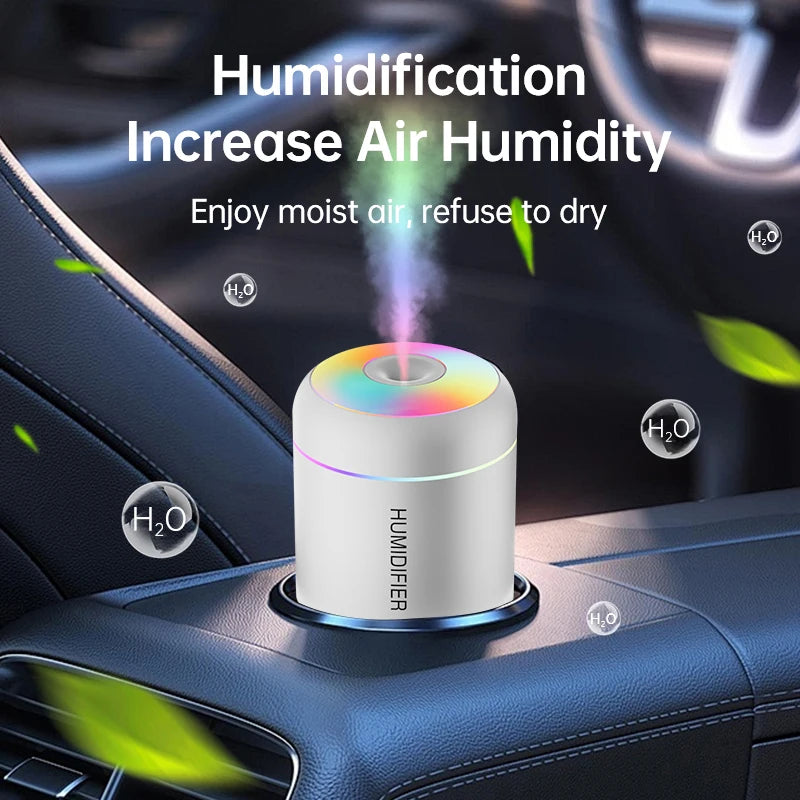 Humidificateur Mini USB 180ML — Aromathérapie &  Purification d'Air pour Voiture, Bureau & Chambre