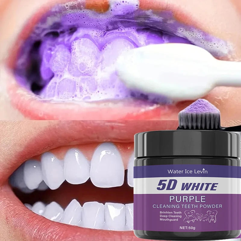 Poudre Blanchissante Dentaire Purple — Sourire Éclatant en 7 Jours