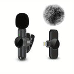 Microphone Cravate Sans Fil — Son Clair & Discret, iPhone & Android