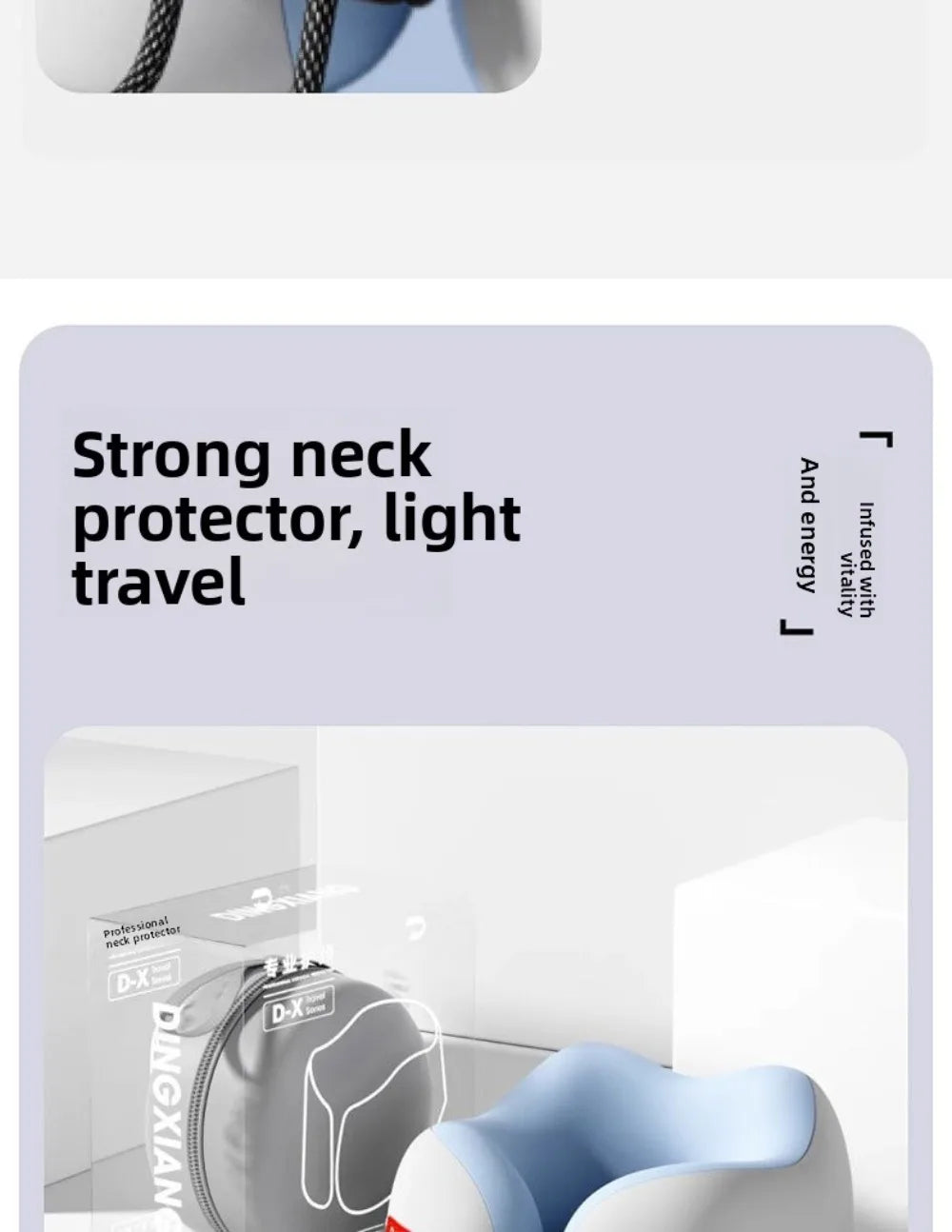 Oreiller de Voyage Ergonomique en U — Nuque & Cervicales Protégées