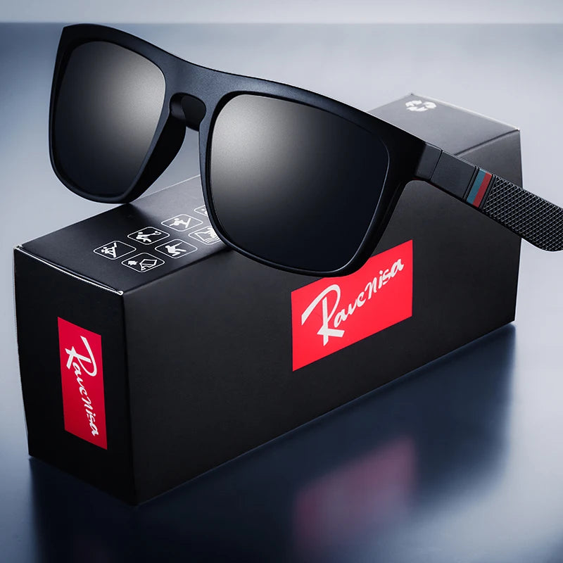 Lunettes de Soleil Polarisées Vintage — Protection UV400, Style Carré Rétro Homme & Femme