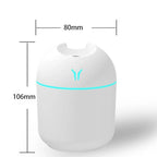 Humidificateur Diffuseur d'Huiles Essentielles USB — Brume Ultrasonique, LED 7 Couleurs, 250ml